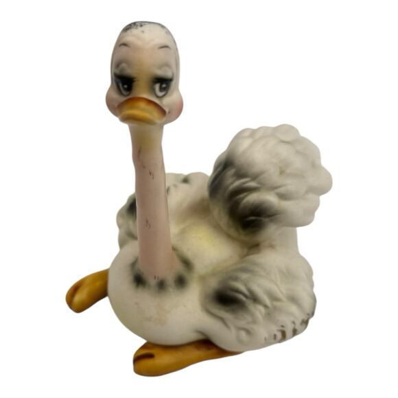 Vintage Joseph Originals Ceramic Ostrich Figurine 5” x 4”. Kitschy - Picture 8 of 11